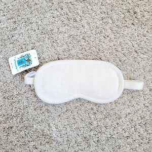 PORTOLANO Cream Rabbit Hair Cashmere Blend Eye Mask